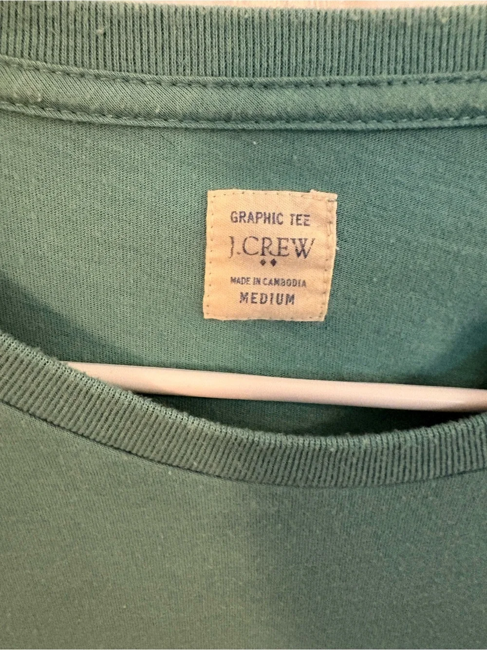 J. Crew Seafoam Green Graphic Tee